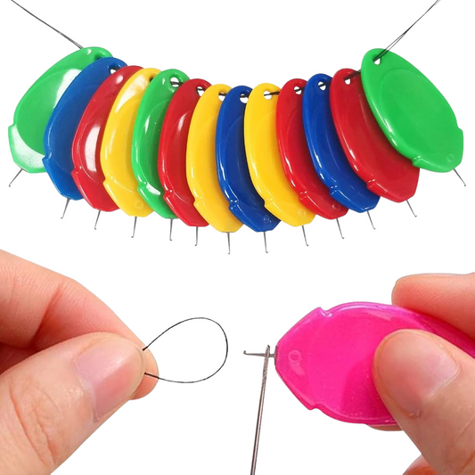 Needle Threader Pack (12 Pieces) - Easy Threading Tool for Sewing and Crafting