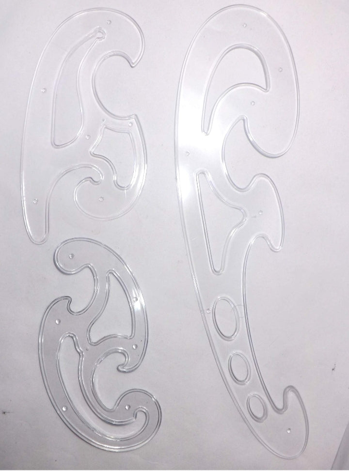 LNT french curve scale (set of 3)