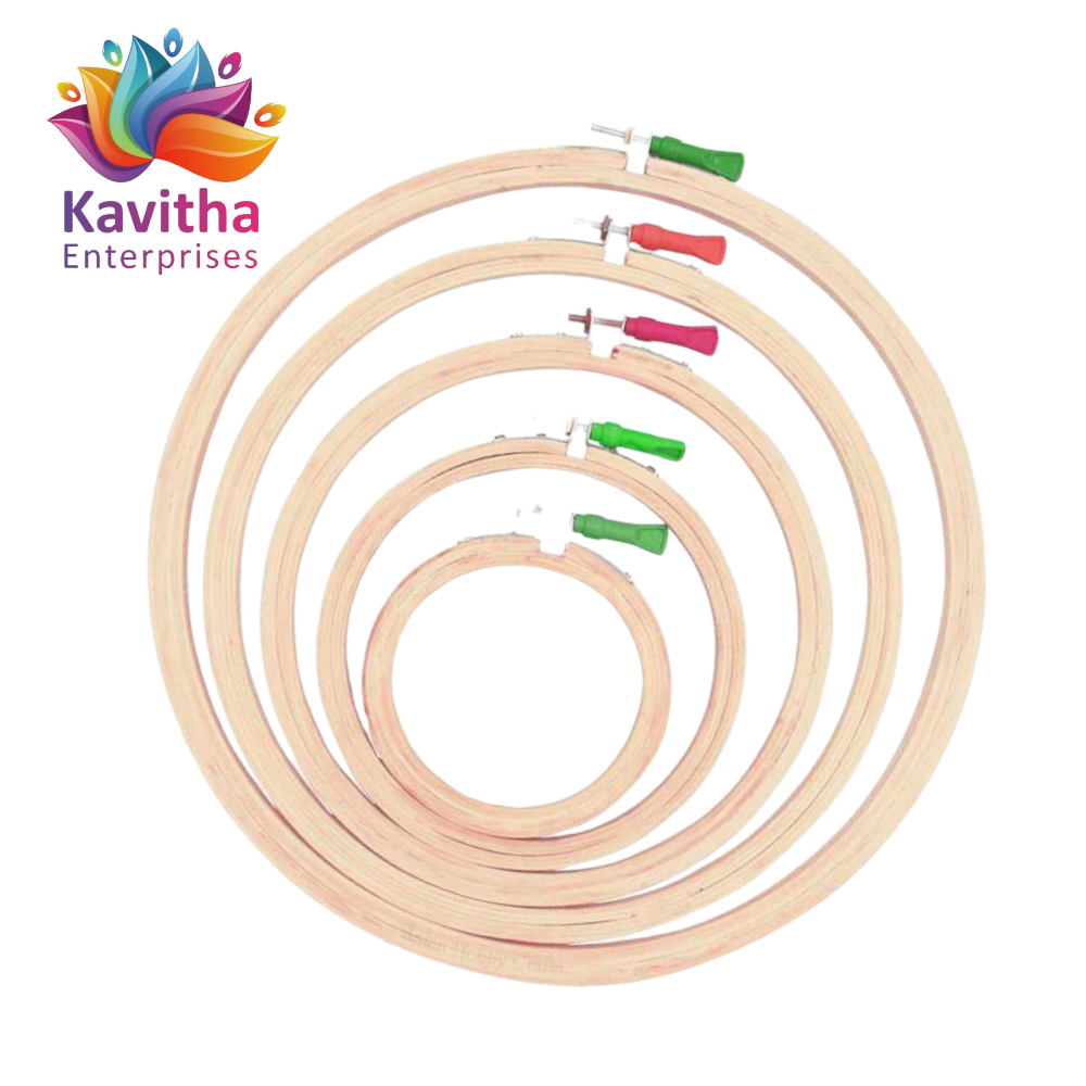 Wooden Hoop Ring Frame for Hand Embroidery and Machine Embroidery
