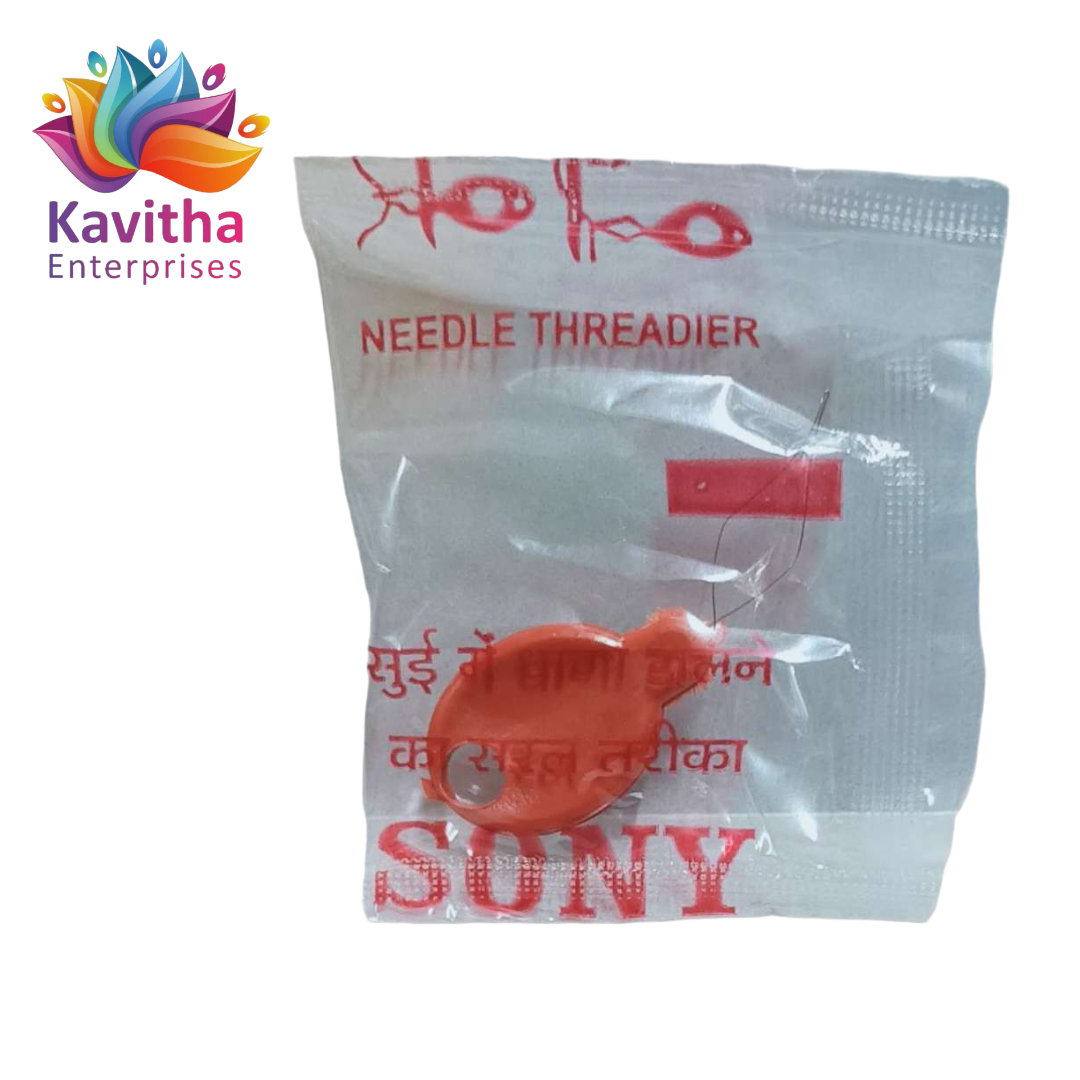 Needle Threader - Aluminium with Wire (Basic), Threader for Hand Machine Stitch Insertion, Fits All Needle Sizes Simple Wire Loop Tool DIY for Hand or Machine, Sewing & Crafting