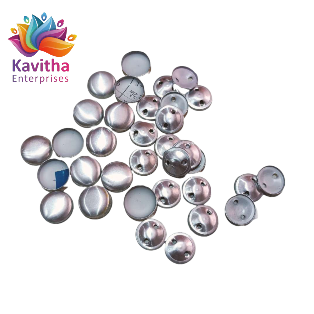 Aluminium Button Moulds Availabal Size 22No, 30No, ( Pack of 100 Pices)