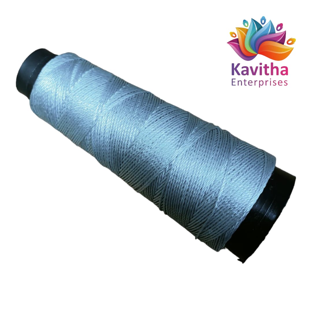 **Kamal Kahdi Crochet Cone Threads, light blue Color, Pack of 1 Cones **