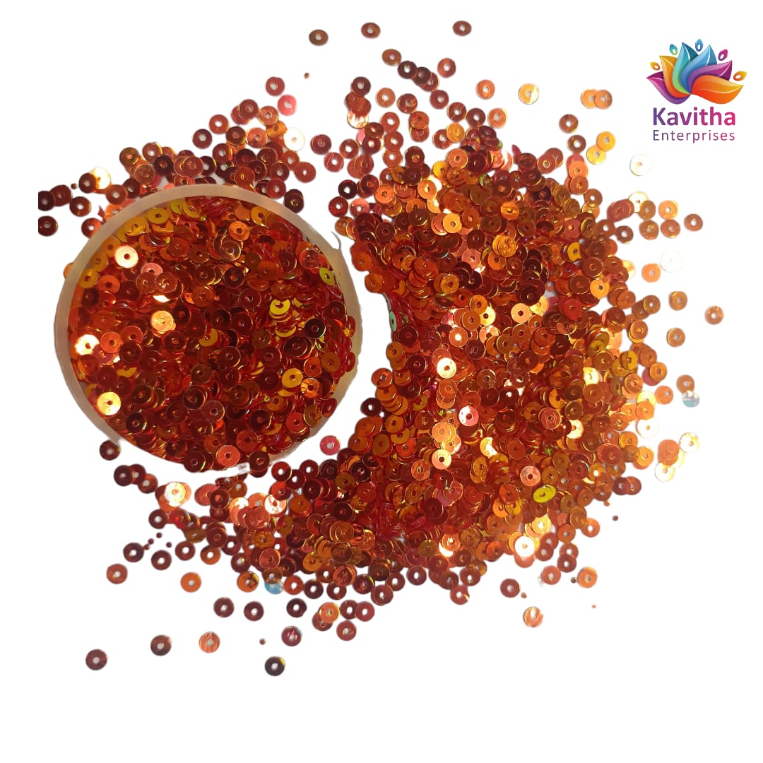 4 mm Center Hole Circular Sequins Sitara - for Embroidery, Jewelry Making, Art and Craft DIY - Various Colors (Pack of 10g, 30g) Product Description: