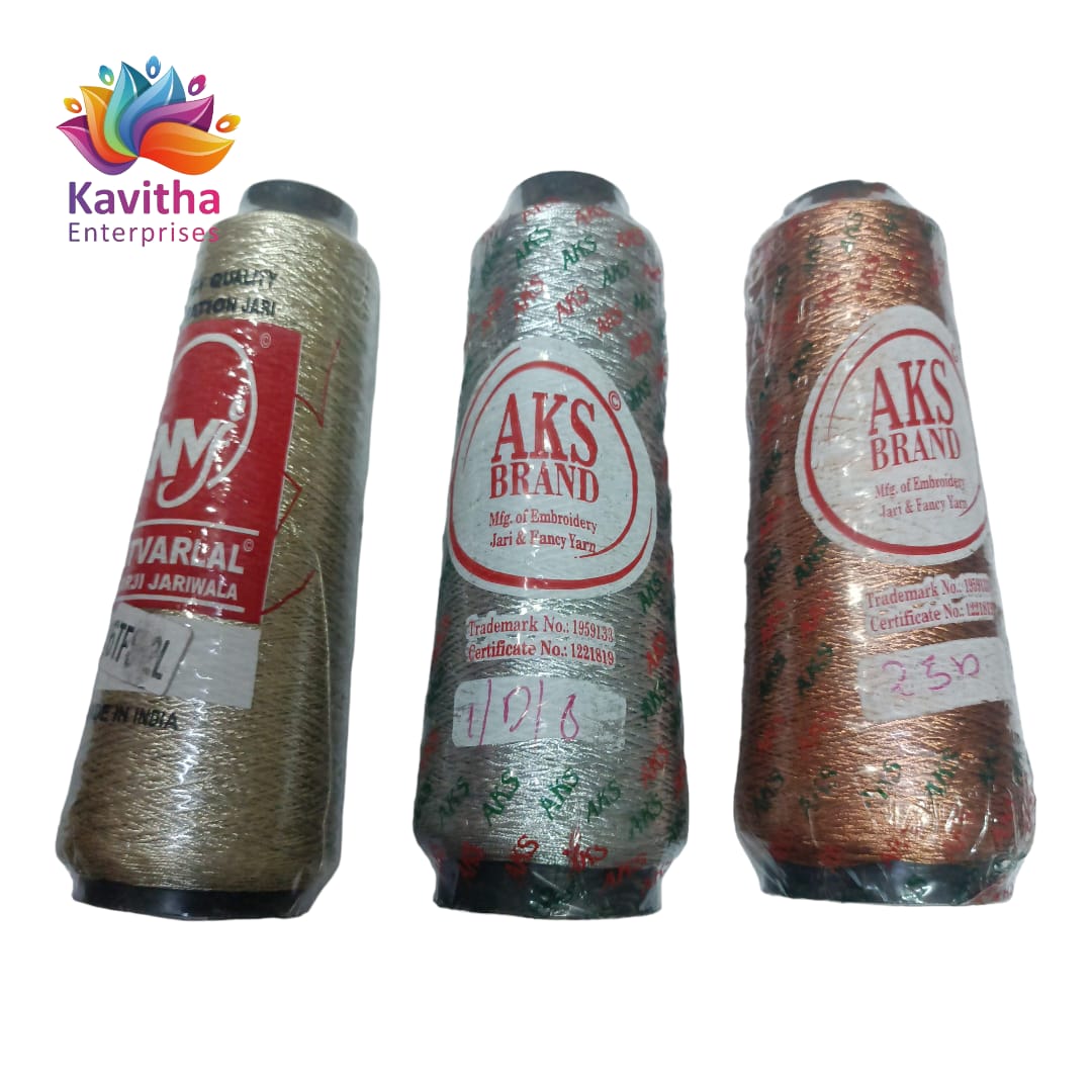 Zari Thread for Embroidery, Sewing and Jewelry Making pack of 1 pice