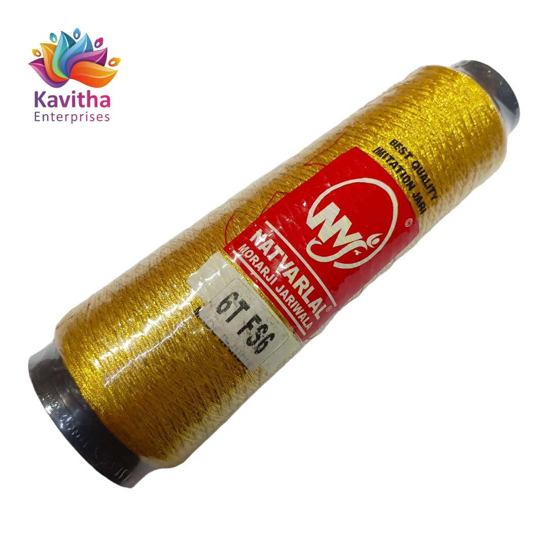 Zari Thread for Embroidery, Sewing and Jewelry Making pack of 1 pice