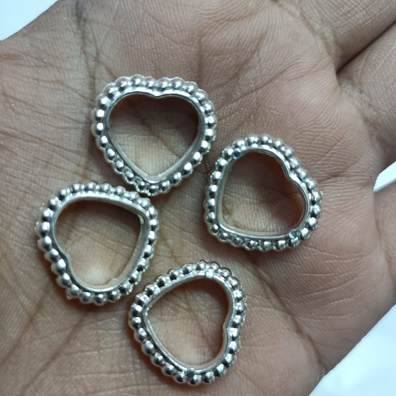 CCB Plastic Beads Silver Color For Saree Tassels / kuchu , Jewelry ,craft ( 25 grm )