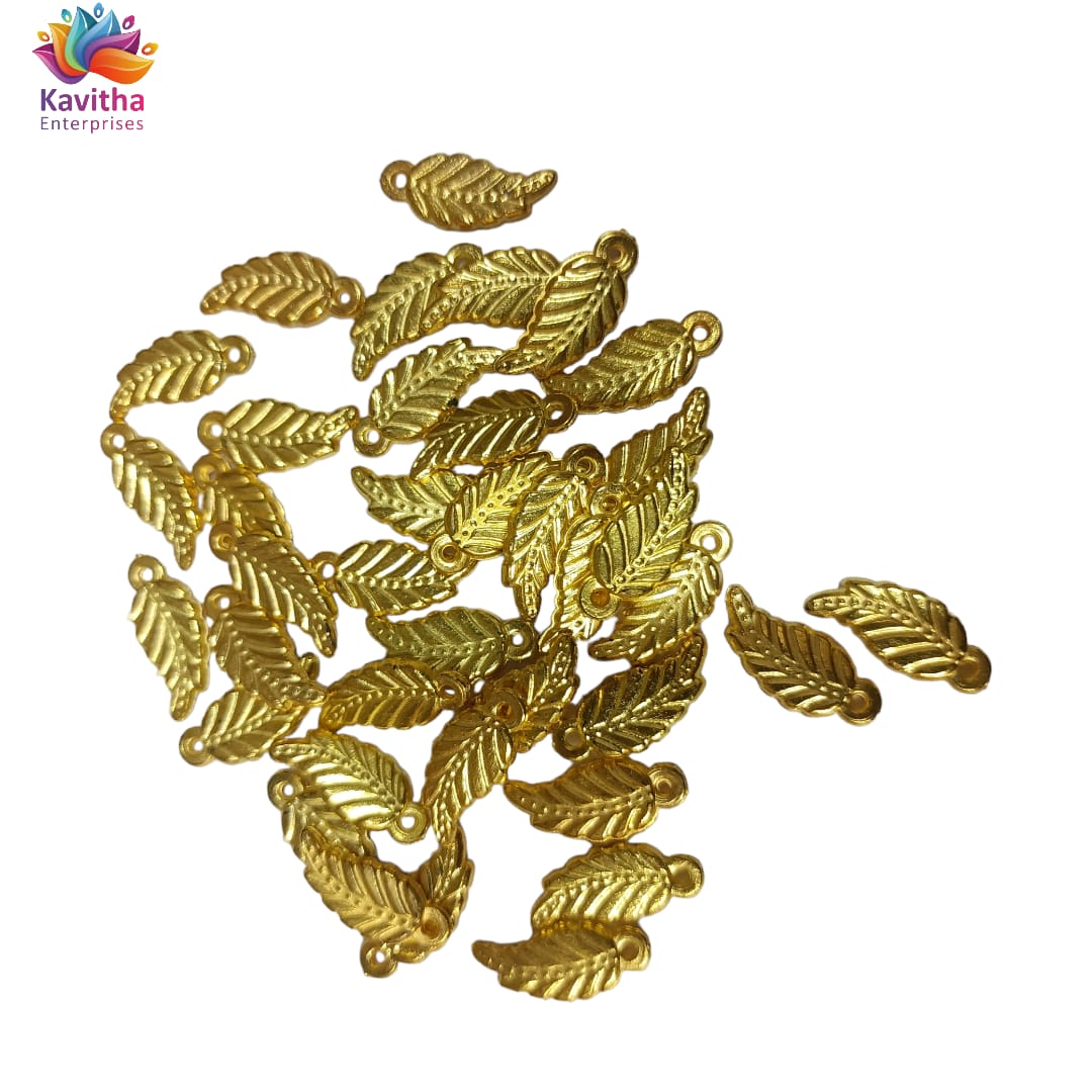 Bright Gold Plastic CCB Beads for Saree Tassels, Jewelry Making, and Embroidery (50g Pack)