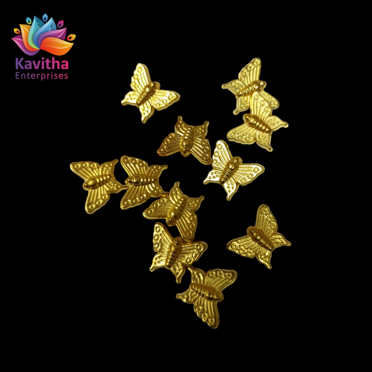 Bright Gold Plastic CCB Beads for Saree Tassels, Jewelry Making, and Embroidery (50g Pack)