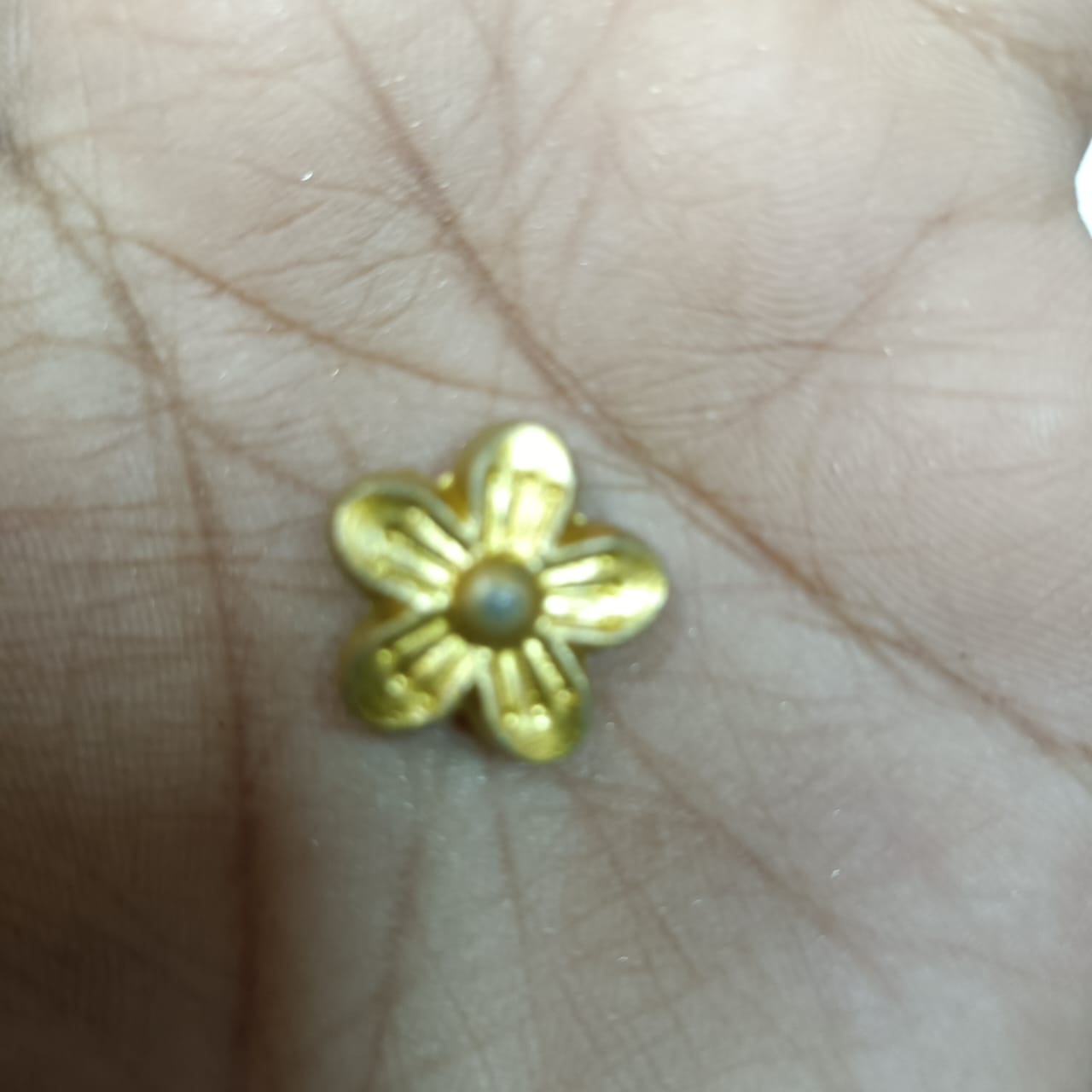 Acrylic Dull Gold Beads for Embroidery, Saree Tassels, and Jewelry Making (Pack of 50 grams)