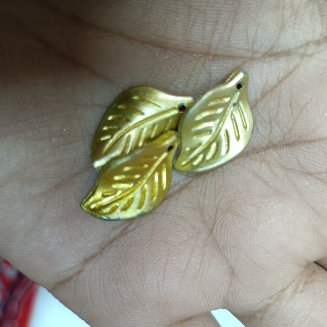 Acrylic Dull Gold Beads for Embroidery, Saree Tassels, and Jewelry Making (Pack of 50 grams)