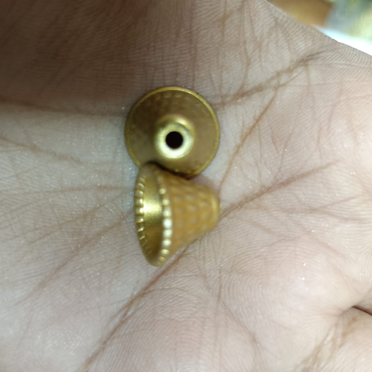 Acrylic Dull Gold Beads for Embroidery, Saree Tassels, and Jewelry Making (Pack of 50 grams)