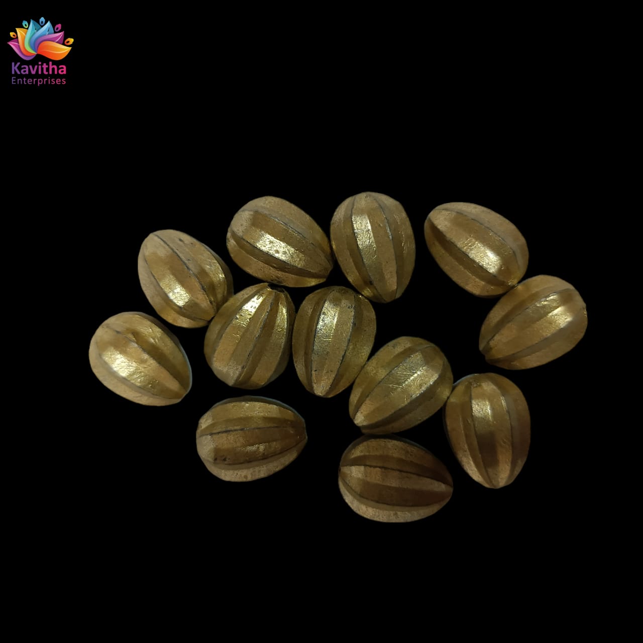Acrylic Dull Gold Beads for Embroidery, Saree Tassels, and Jewelry Making (Pack of 50 grams)