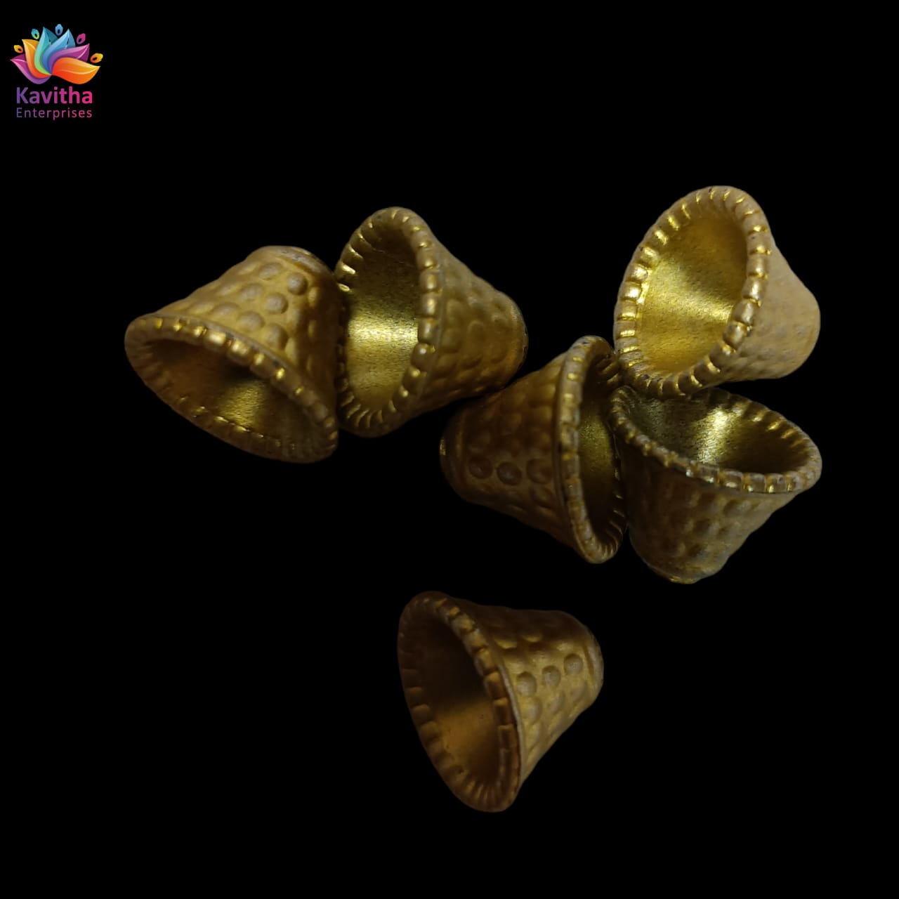Acrylic Dull Gold Beads for Embroidery, Saree Tassels, and Jewelry Making (Pack of 50 grams)