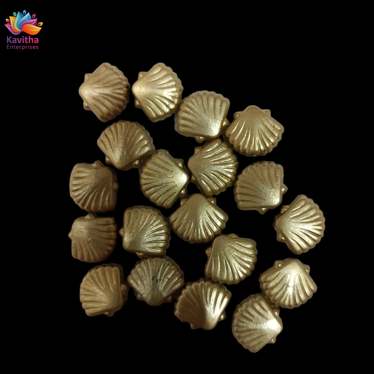 Acrylic Dull Gold Beads for Embroidery, Saree Tassels, and Jewelry Making (Pack of 50 grams)