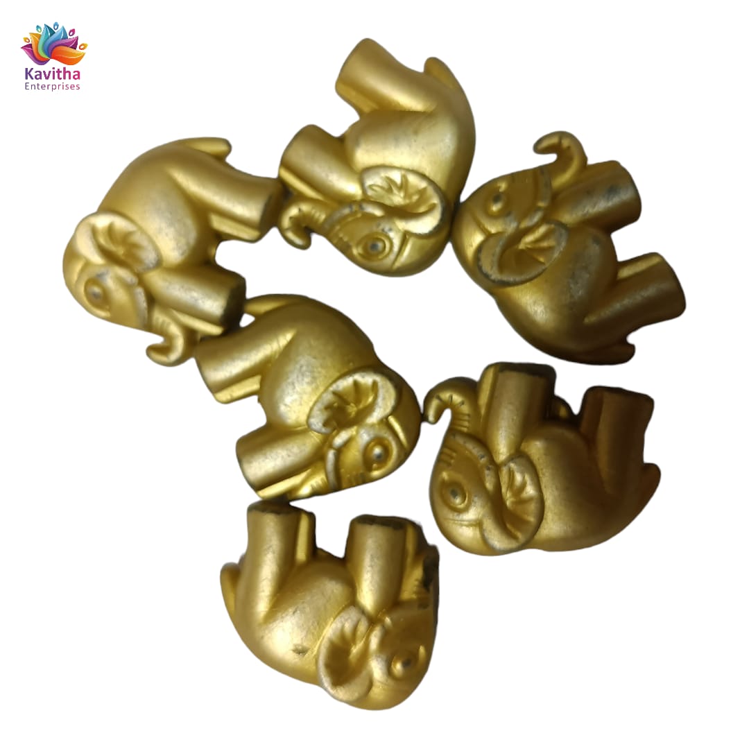 Acrylic Dull Gold Beads for Embroidery, Saree Tassels, and Jewelry Making (Pack of 50 grams)