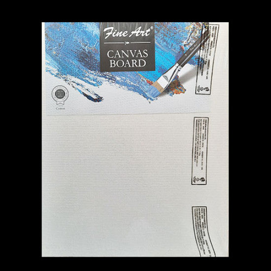Pidilite Fevicryl Fine Art Canvas Board for Painting, 100% Cotton Fine Grain Canvas Board, Ideal for Acrylic & Oil Painting, White size 6*8,8*8,8*10.