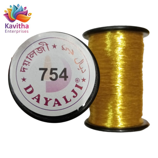 Dayalji Zari Thread Shade-754 for saree tessles ( pack of 1 pice )