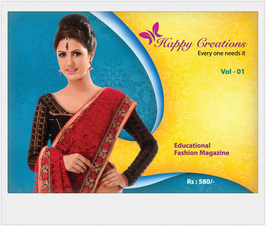 Happy creations everyone needs it blouse pattren book ( vol-01 )