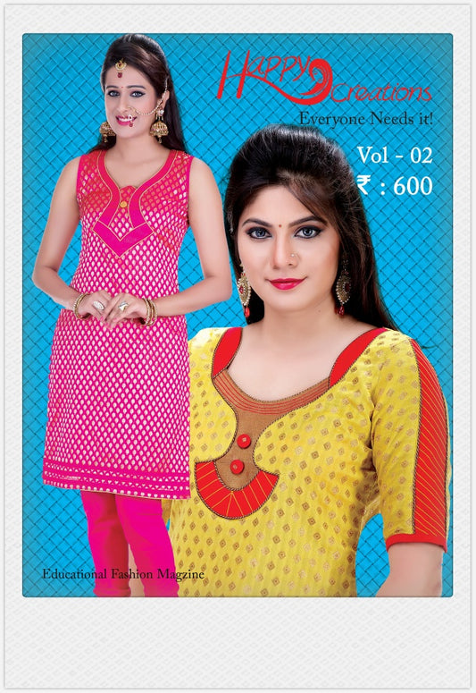 Happy creations everyone needs it dress pattren  book ( vol-02 )
