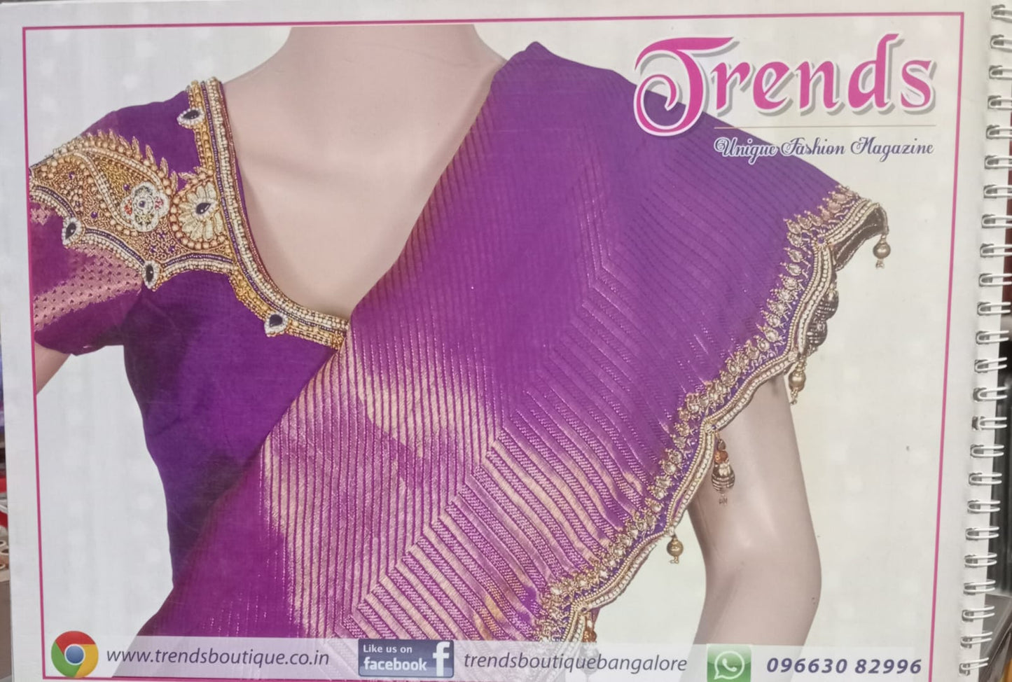 "Trends Volume No. 05 - Blouse Pattern Book for Hand Embroidery & Aariwork (Pack of 1, 45 Pages)"