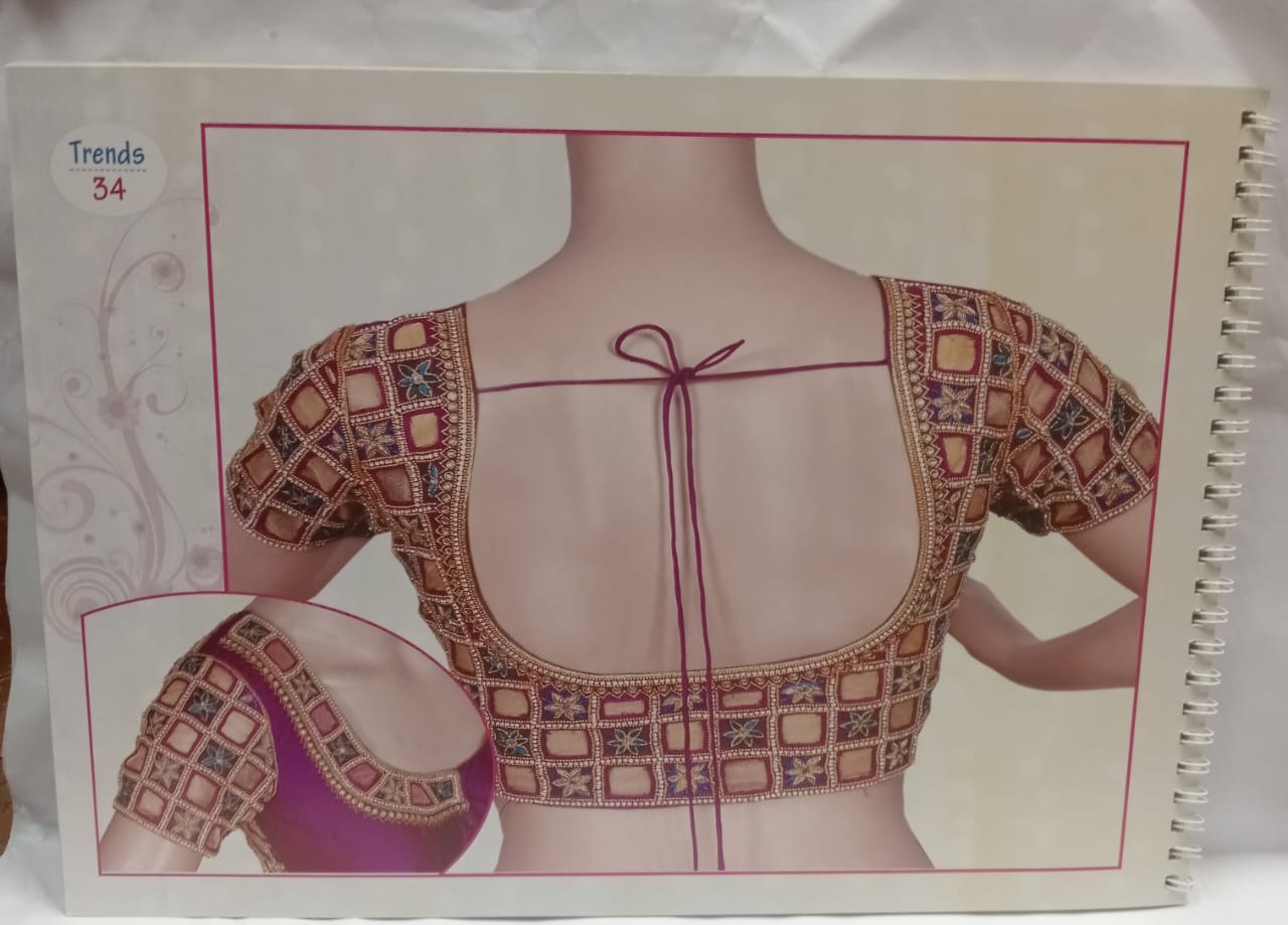 "Trends Volume No. 05 - Blouse Pattern Book for Hand Embroidery & Aariwork (Pack of 1, 45 Pages)"
