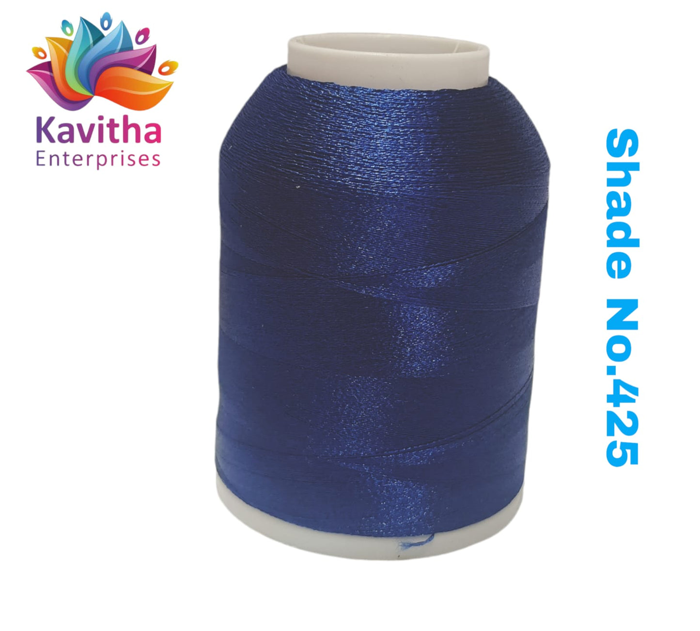 Dark blue Computer Machine Embroidery Thread by R Rock -3000 Meters, 65g Spool