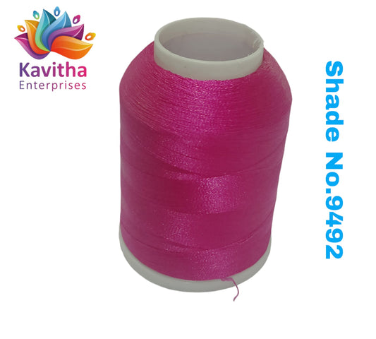 Pink Computer Machine Embroidery Thread by R Rock -3000 Meters, 65g Spool