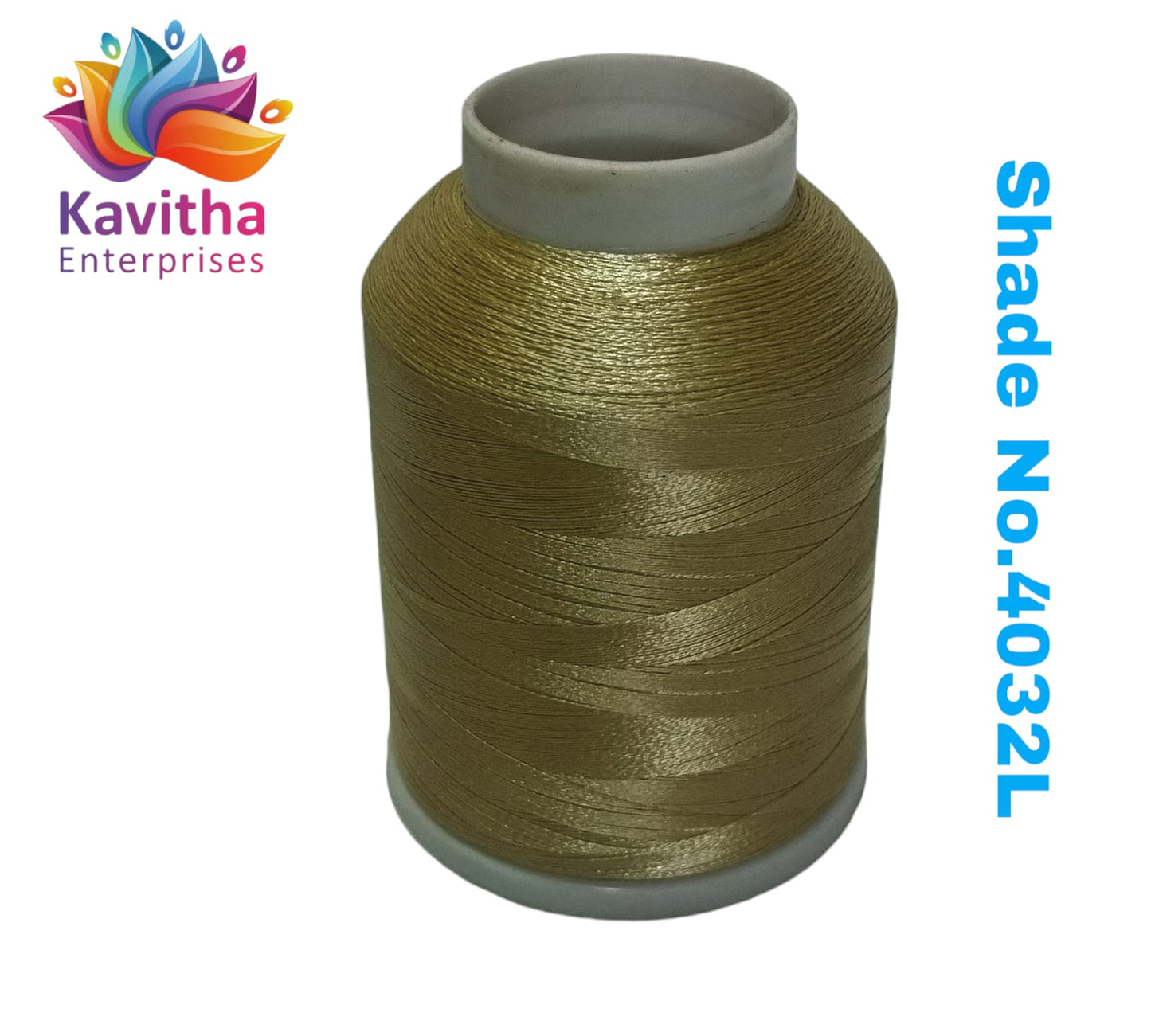 Light gold Computer Machine Embroidery Thread by R Rock -3000 Meters, 65g Spool
