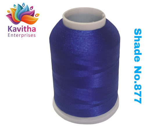 Dark blue Computer Machine Embroidery Thread by R Rock -3000 Meters, 65g Spool