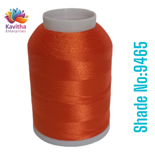 Dark orange Computer Machine Embroidery Thread by R Rock -3000 Meters, 65g Spool