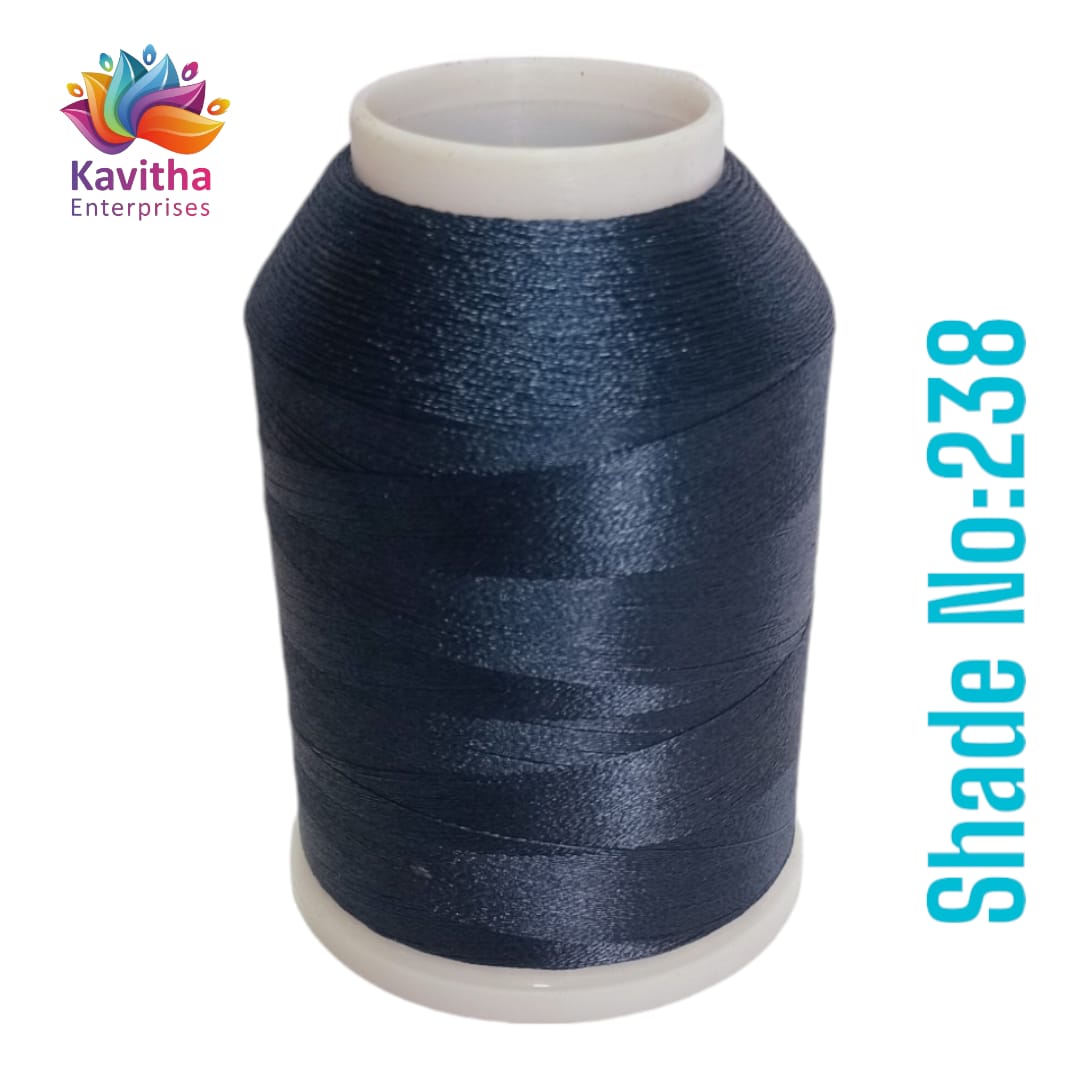 Nevy blue Computer Machine Embroidery Thread by R Rock -3000 Meters, 65g Spool