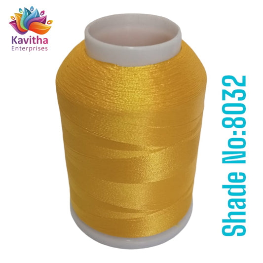 Yellow Computer Machine Embroidery Thread by R Rock -3000 Meters, 65g Spool