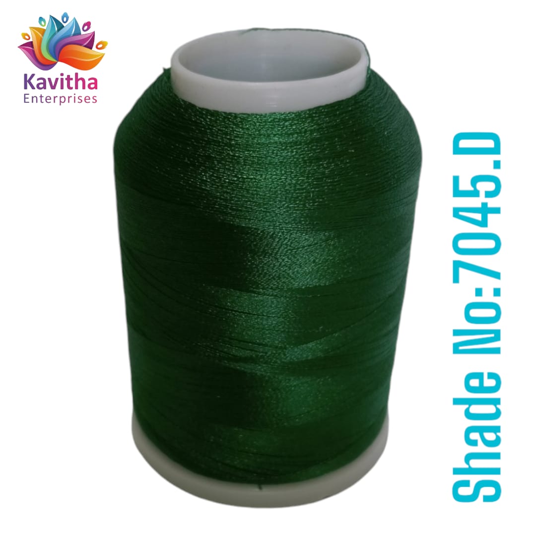 Dark green Computer Machine Embroidery Thread by R Rock -3000 Meters, 65g Spool