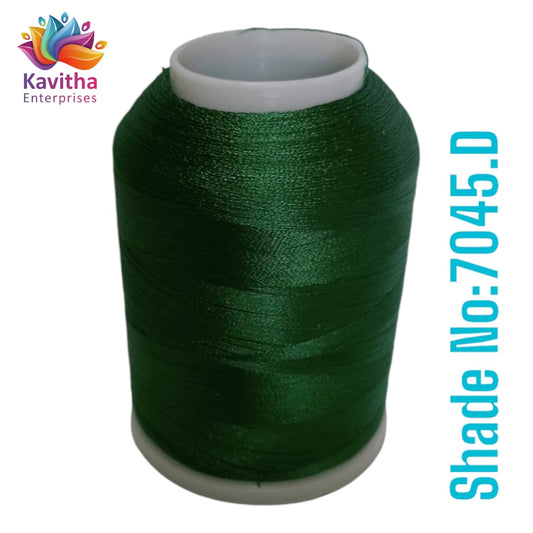 Dark green Computer Machine Embroidery Thread by R Rock -3000 Meters, 65g Spool