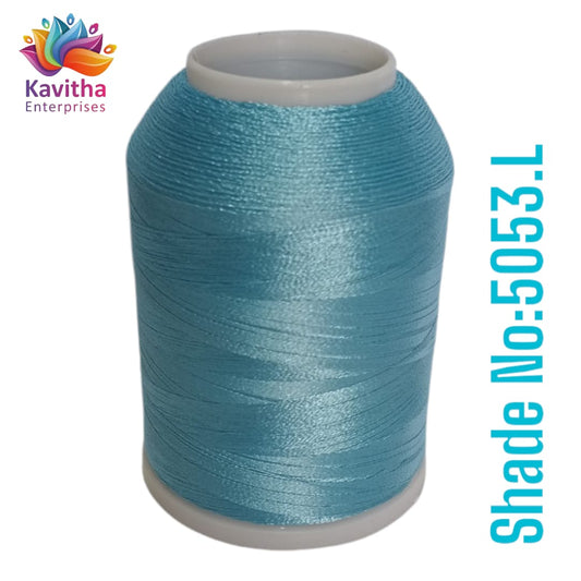 Light blue Computer Machine Embroidery Thread by R Rock -3000 Meters, 65g Spool