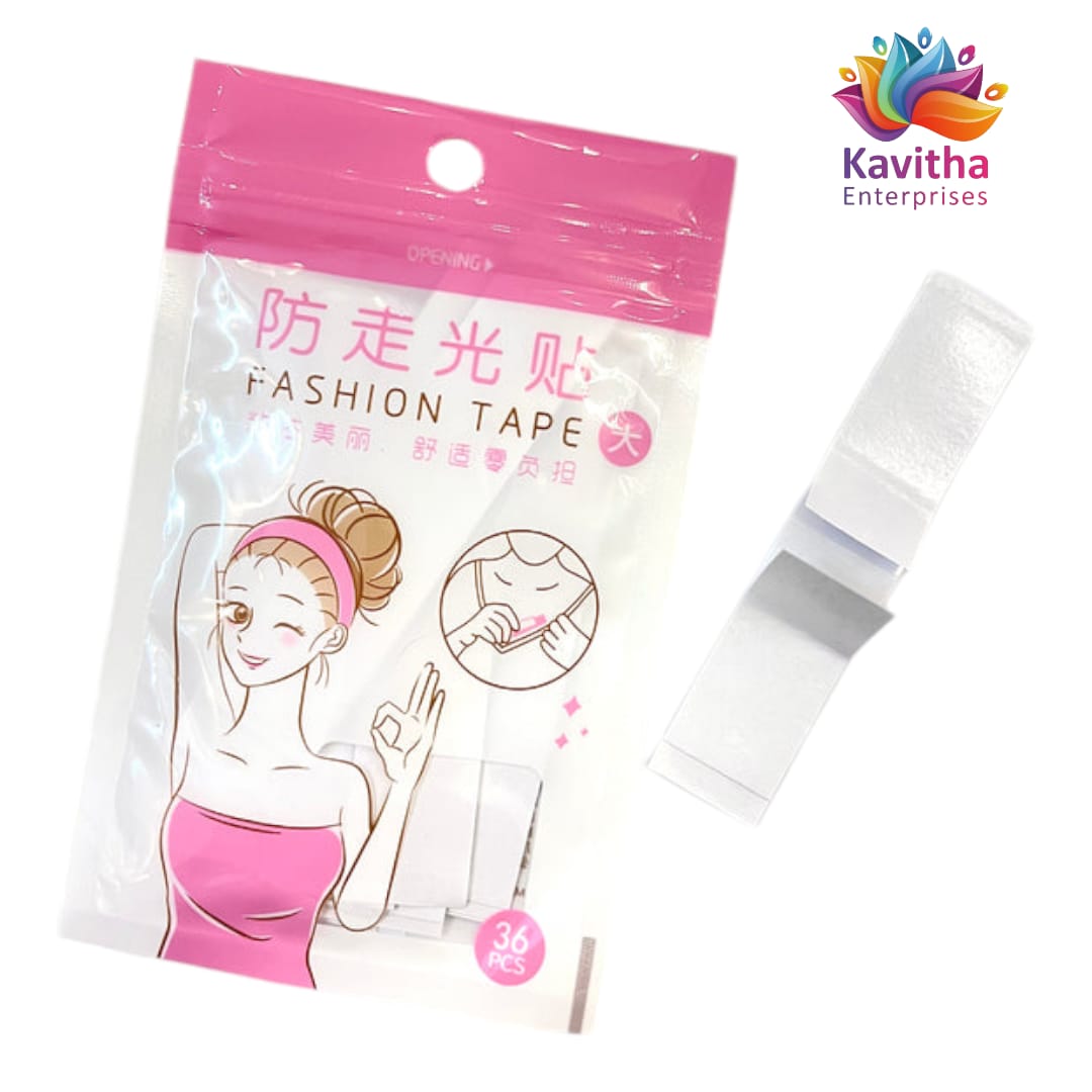 Fashion Tape, Double-Sided Adhesive Tape (Pack of 36) – Kavitha Enterprises
