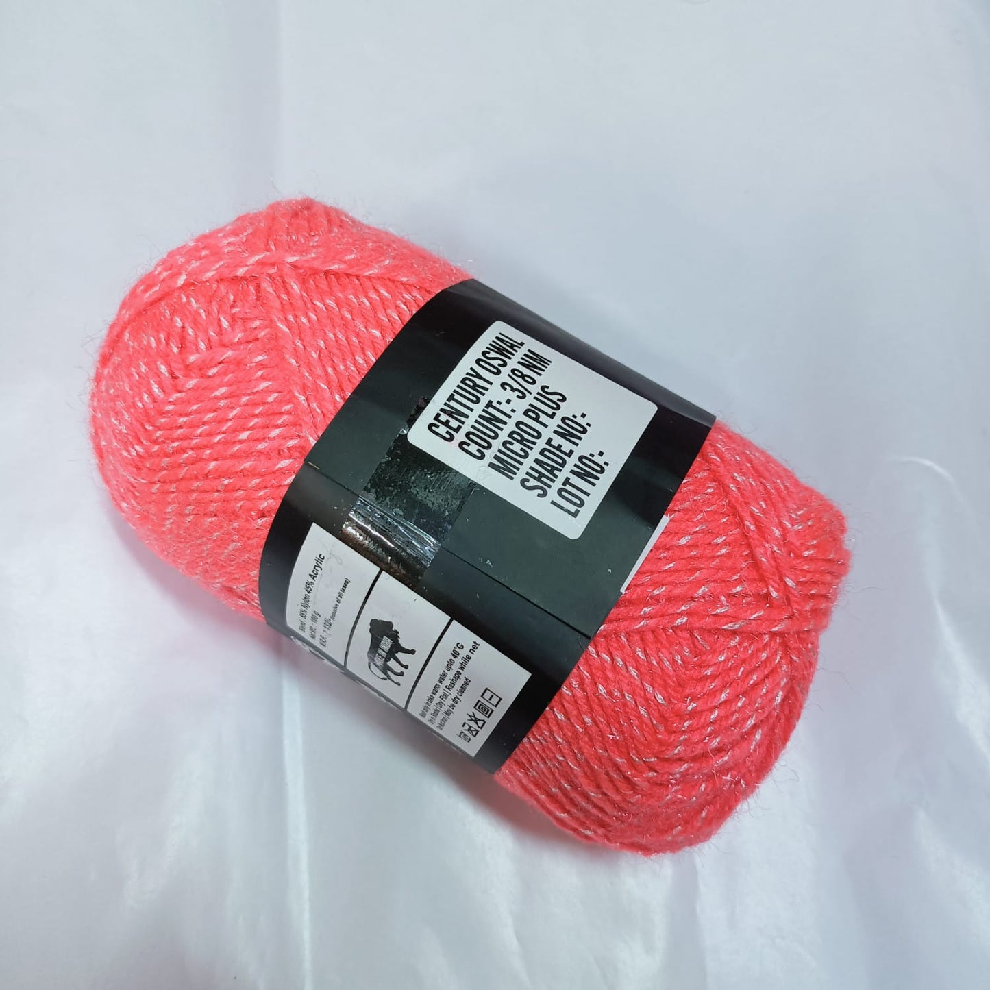 Oswal Micro Shine Wool Yarn – 100gms gajri Colour