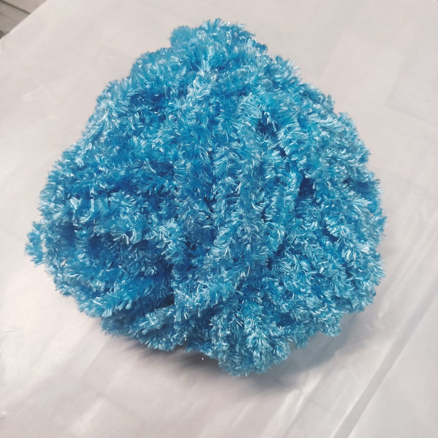 Feather Wool Yarn for Crochet, Knitting, Rangoli, and Mat Making – 100g Pack