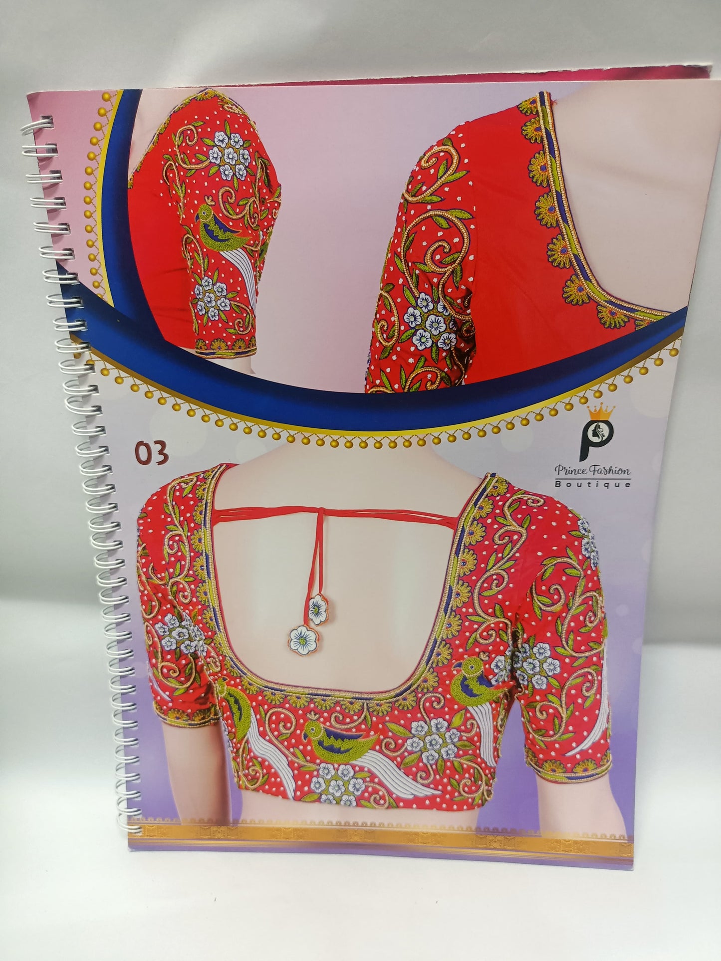 Prince Fashion Boutique Blouse Design Book – Volume 01 (44 Pages, Hand & Machine Work Patterns)