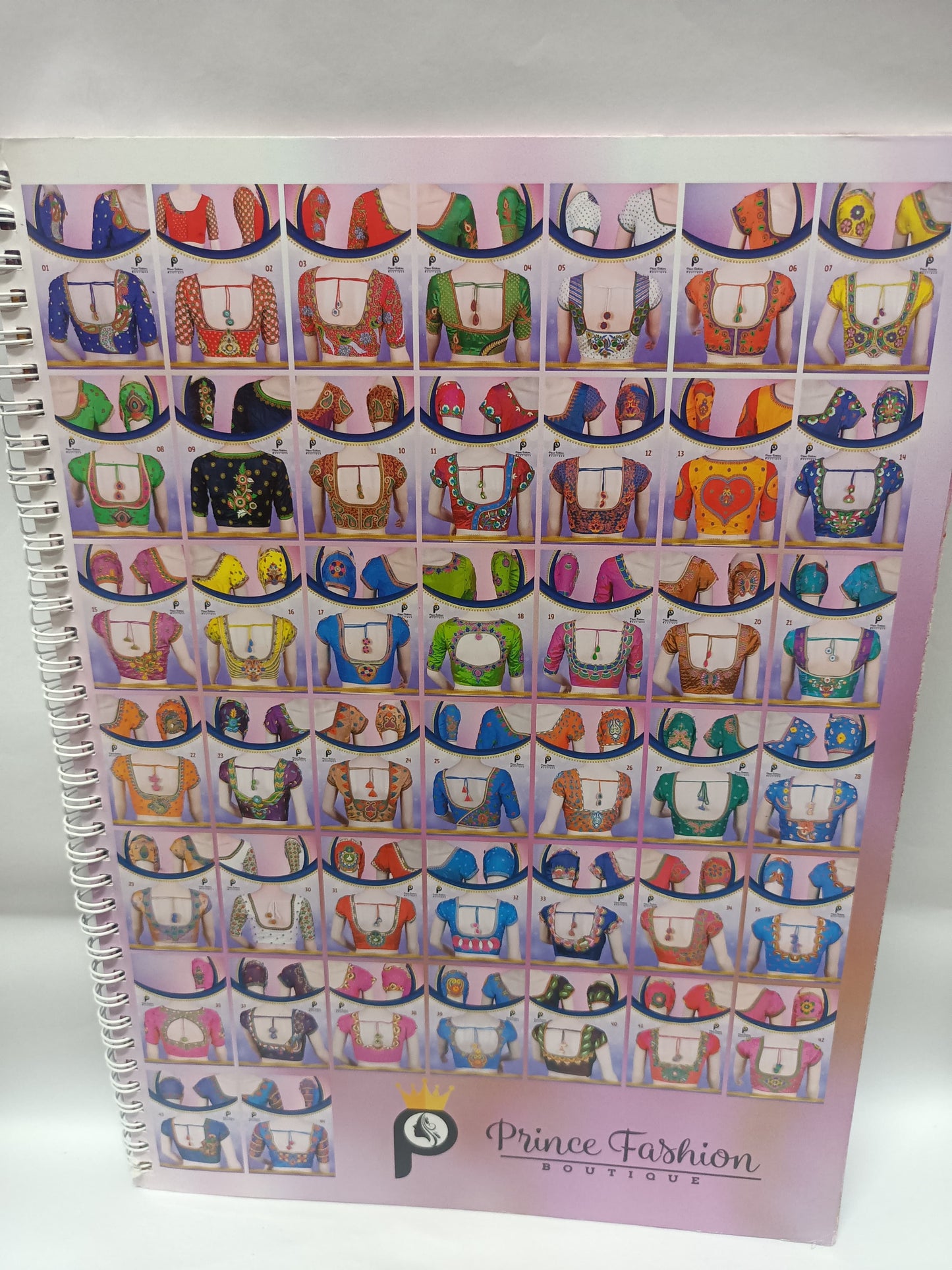 Prince Fashion Boutique Blouse Design Book – Volume 01 (44 Pages, Hand & Machine Work Patterns)