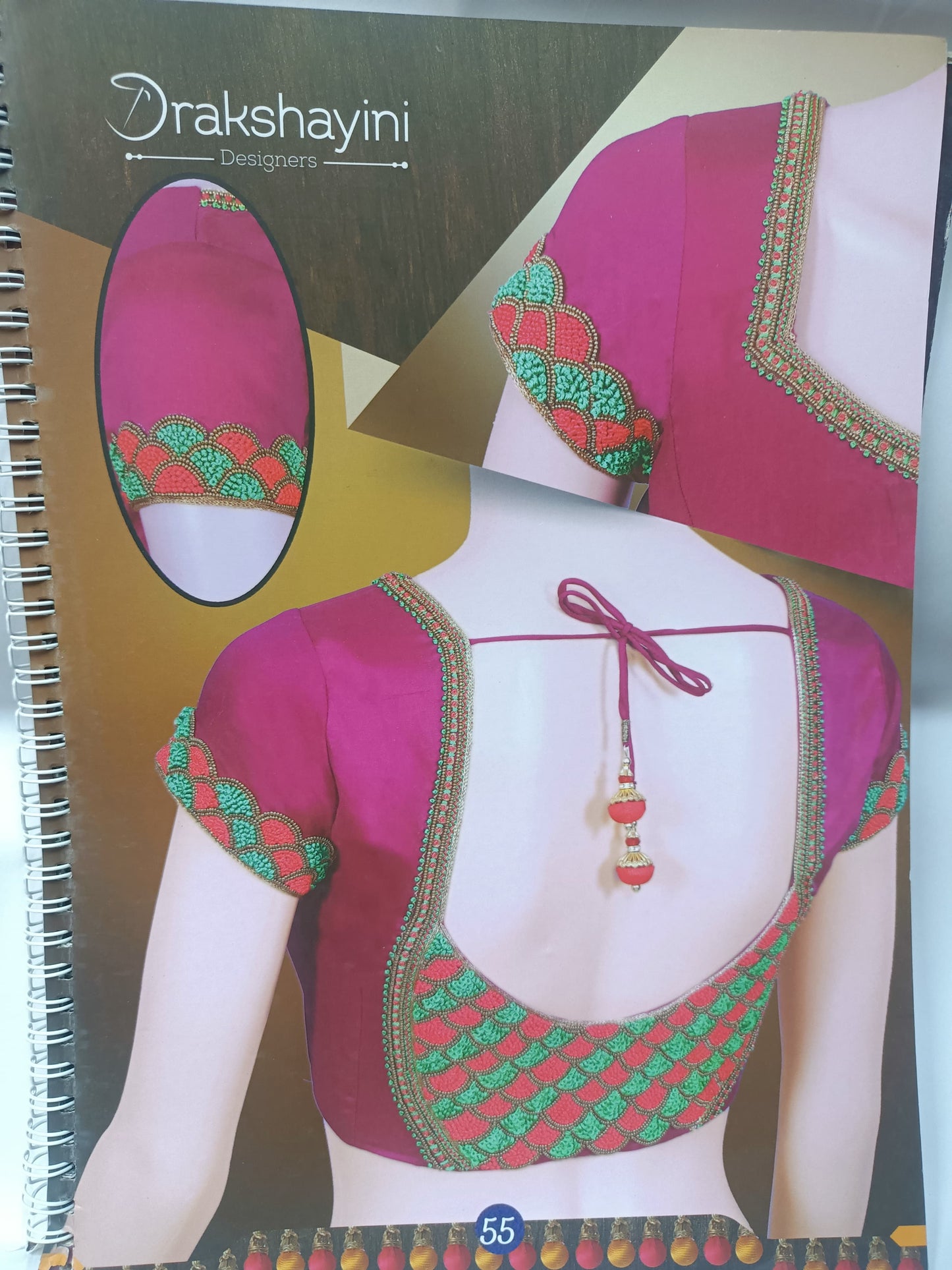 Drakshayini Designers Handwork Blouse Design Book – Volume 03 (55 Pages, Embroidery Pattern Magazine)