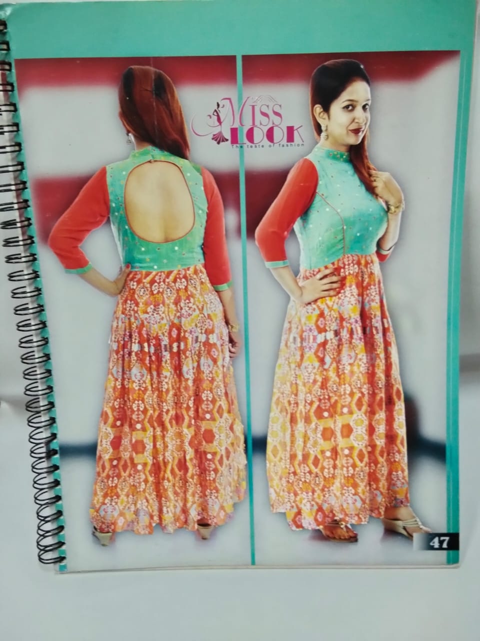 Miss Look Dress Designer Pattern Book – Volume 01 (47 Pages, Stylish Dress Cutting & Stitching Guide)