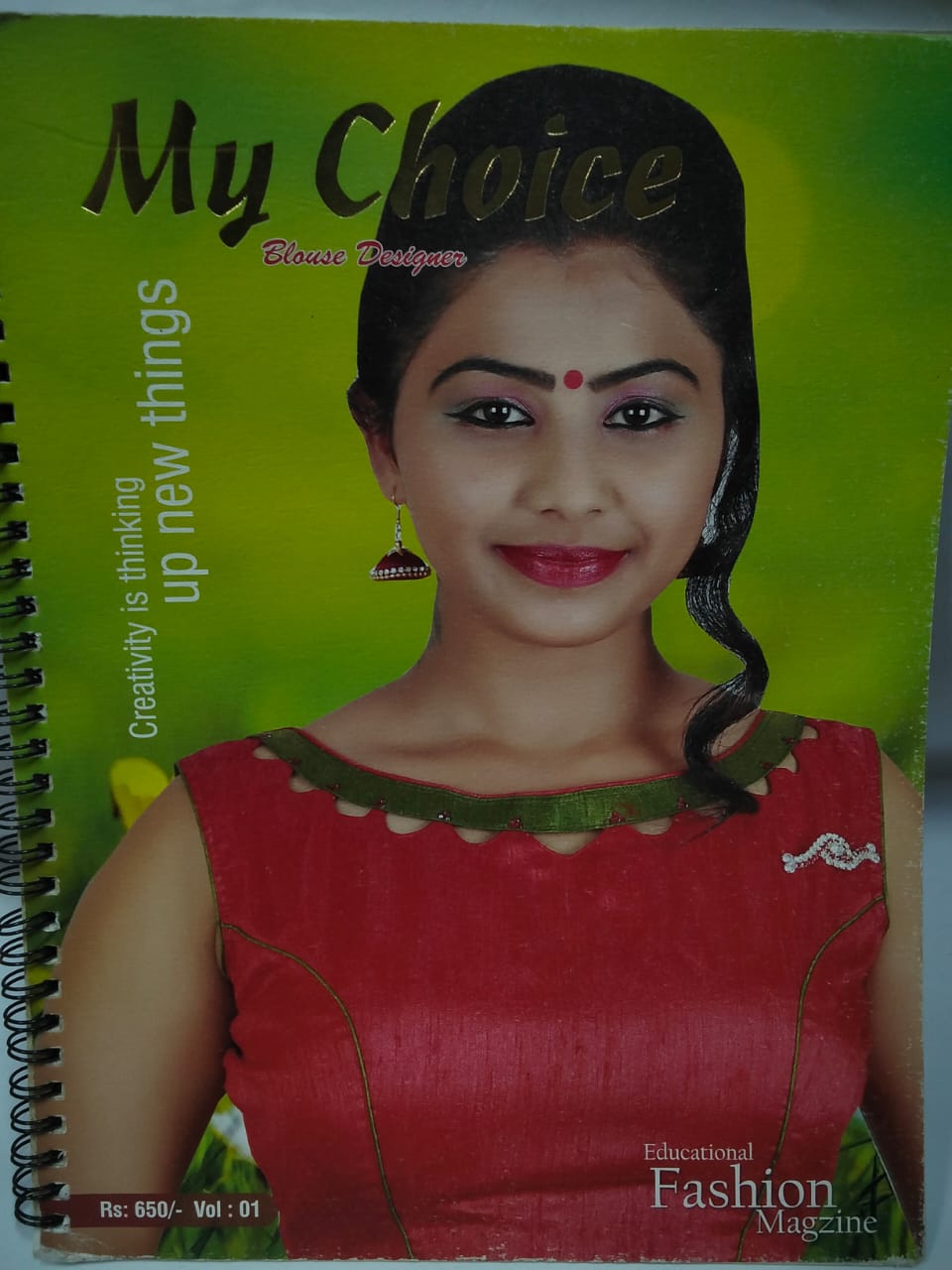 My Choice Blouse Designer Book – Volume 01 (52 Pages, Hand & Machine Embroidery Pattern Guide)