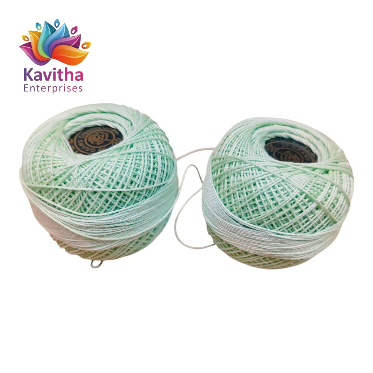 Red Rose Light Green Colour Cotton Crochet Thread 20 Gram | Crochet, Knitting & Embroidery Thread | 1 Piece
