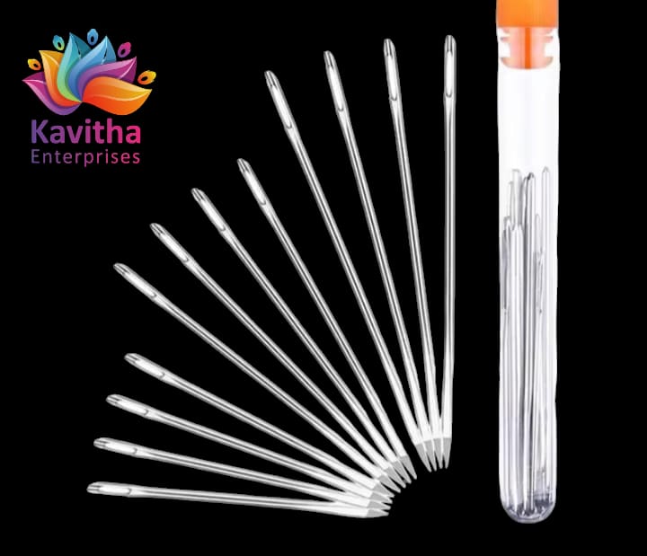 20 Piece Assorted Size Needles in Tube for Sewing, Embroidery, and Craft Projects