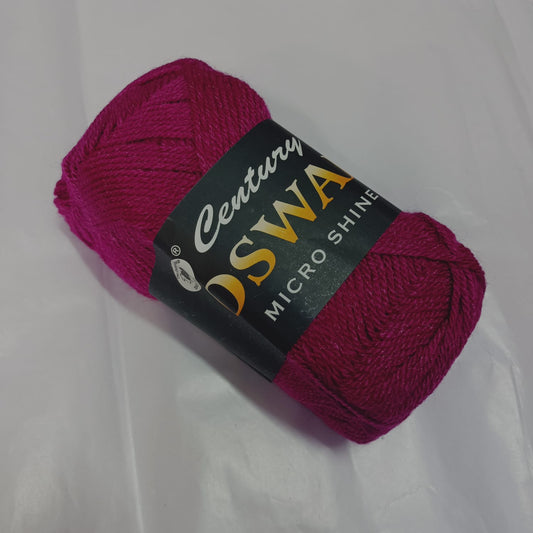 Oswal Micro Shine Wool Yarn – 100gms mejanta  Colour