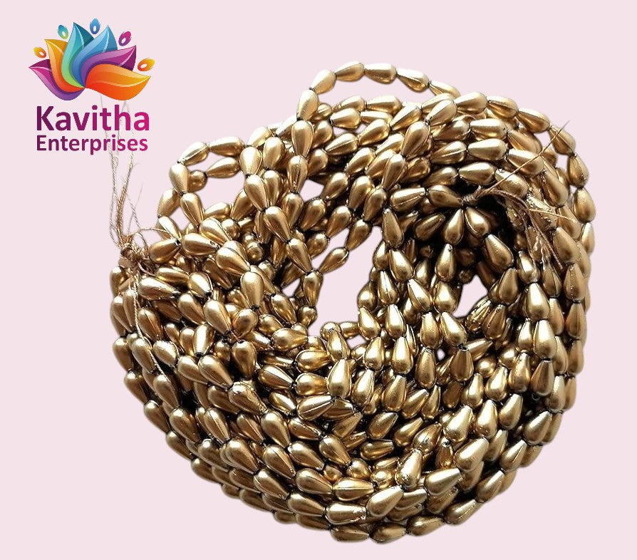 Drop beads bunch Antique bunch beads for Aari Work Pack of 1 bunch (15 lines )