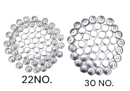 Aluminium Button Moulds Availabal Size 22No, 30No, ( Pack of 100 Pices)