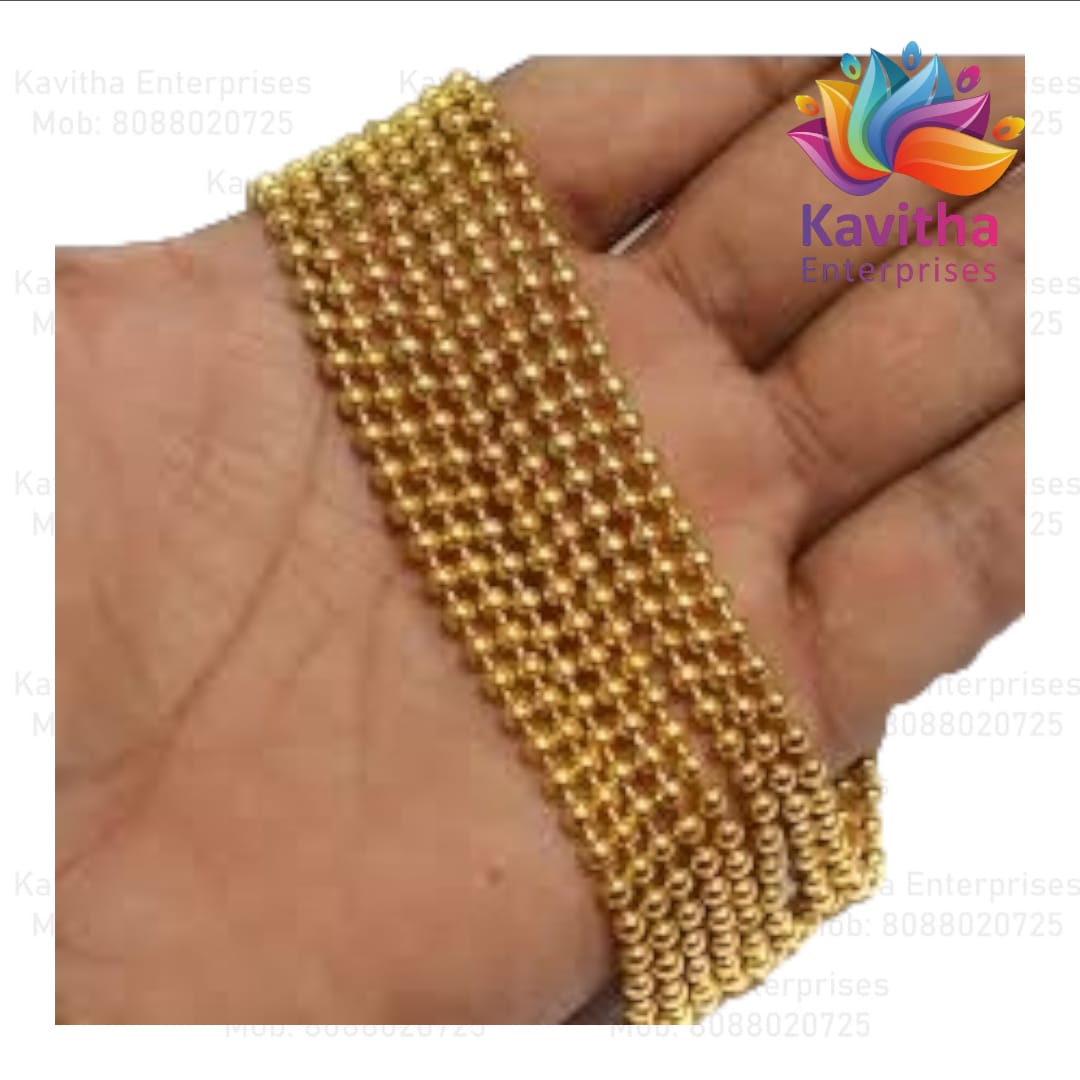 Chains For Jewellary Making, Gold - 5Mm, 1M