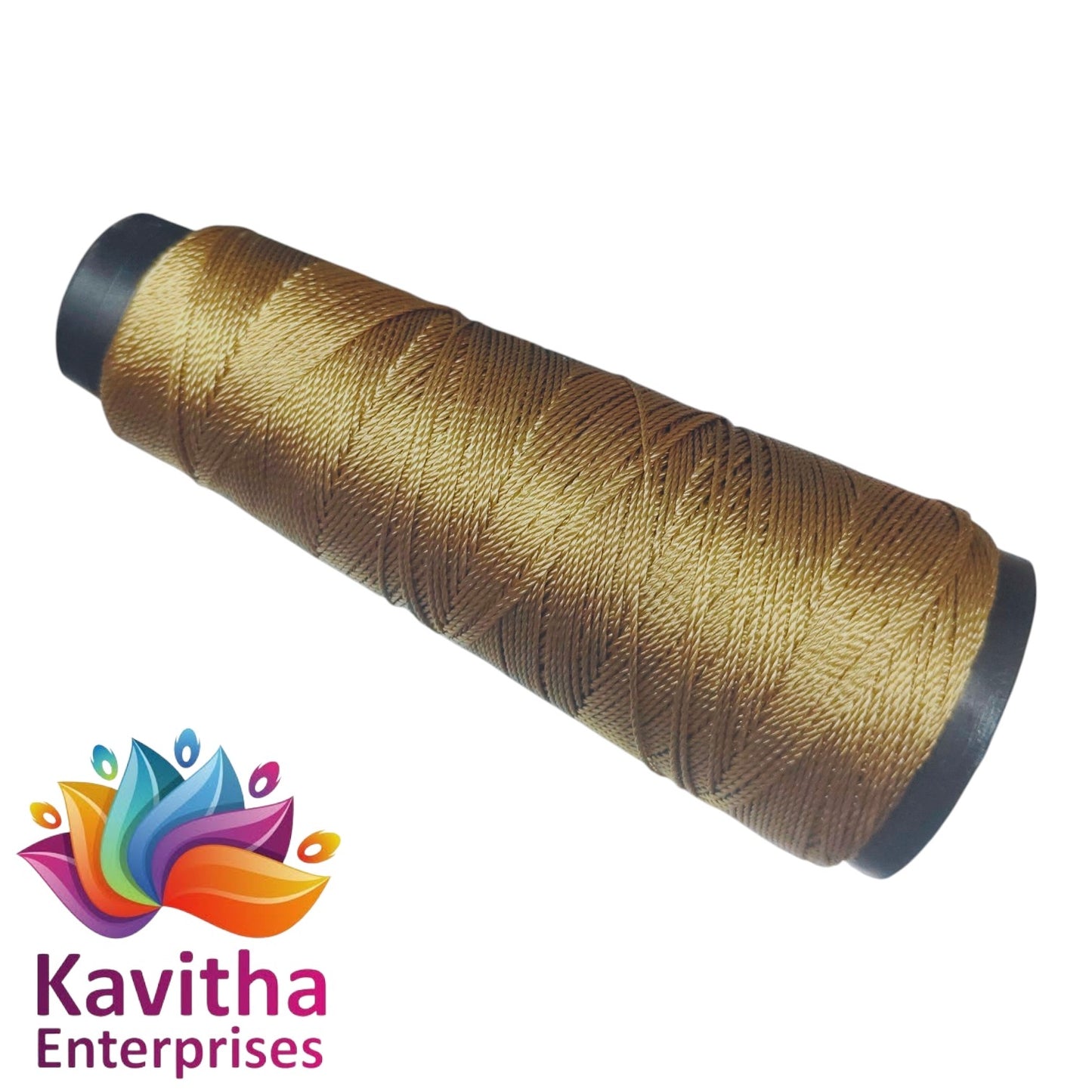 Kamal Kahdi Crochet Cone Threads ,Dark buskit Color, Pack of 1 Cones